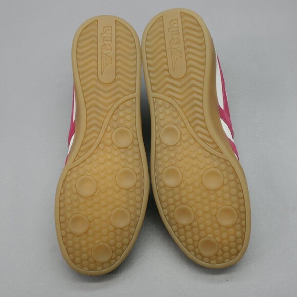 Gola Men's 10 Viper Leather White Gray Pink Tennis/gym Shoes Sneakers - CLB744 - Picture 9 of 12